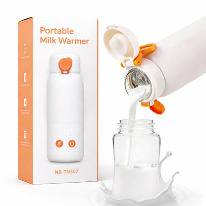 ortable Bottle Warmer for Travel, 2-Minute Fast Heating 4-Level Precise Temperature Control 12oz Large Capacity Baby Milk Warmer