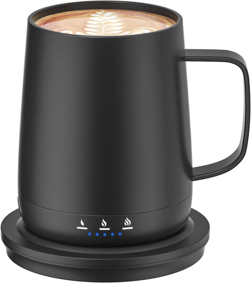 Smart Self Heating Coffee Mug,14oz Temperature Control Coffee Mug,Hot up to 150°F,Rechargeable Heated Coffee Mug