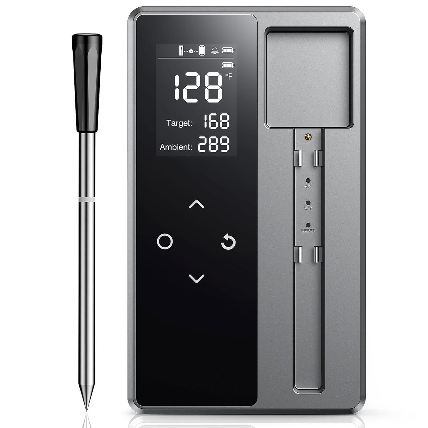 Smart Wireless Meat Thermometer with Ultra-Thin Probe, Digital Food Thermometer 0.5S Instant Read