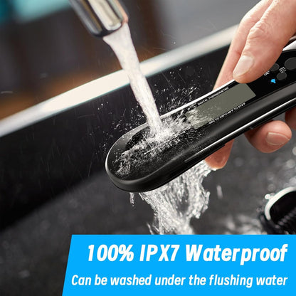 Digital Meat Thermometer for Cooking, Biison Wireless Instant Read Meat Thermometer Waterproof, Backlight