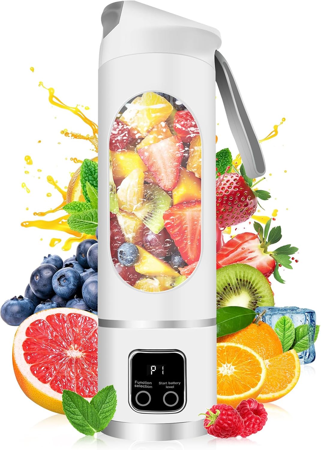 Portable Blender Personal Electric USB，500ML Portable juicer Shakes and Smoothies Blender，Small Blenders